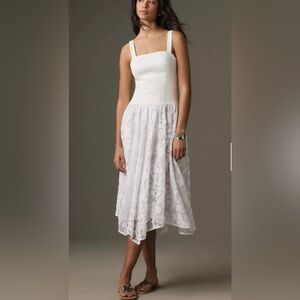 Anthropologie Pilcro Sleeveless Drop-Waist Lace Midi Dress - Size 4